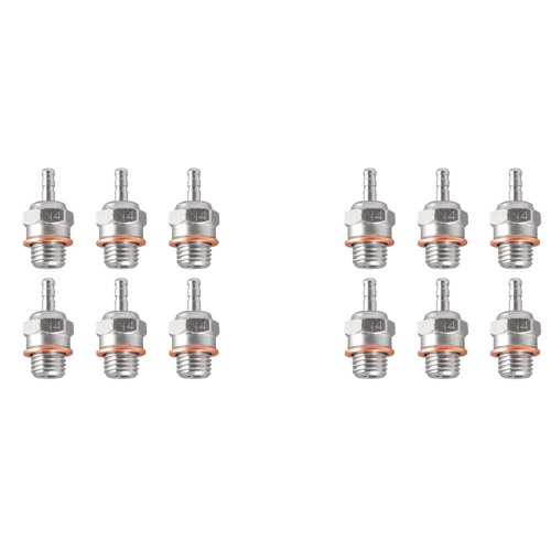 6 stk. glødeplugger N4 Hot Spark Nitro-motordeler erstatter OS 8