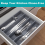 Drawer Kitchen Organizer Silverware Holder Organizer Cutlery Tray 4