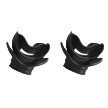 Moldable Silicone Diving Bite Mouthpiece Regulator Black