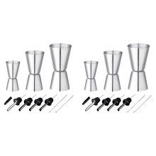 1 Set Cocktail Messbecher 3/4/5Cl Kleiner Jigger mit Innenskalierung
