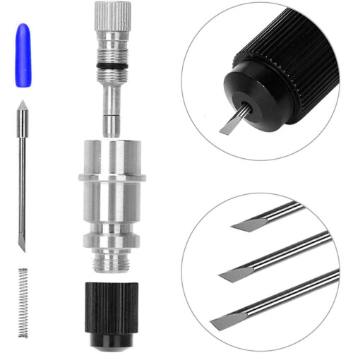 Milling Cutter Bit Rotating Bit Blade Holder Base With 30 Blade Vinyl Cutter, Compatible With CB09 Cutter Attachment 1