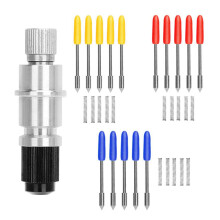 Milling Cutter Bit Rotating Bit Blade Holder Base With 30 Blade Vinyl Cutter, Compatible With CB09 Cutter Attachment