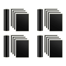 4 stk. svart lasergraveringspapir, 39 x 27 cm, for metall og glass