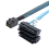 Μίνι SAS HD 12G SFF8643 σε 4 συνδετήρες καλωδίων SAS 29 ακίδων SFF8482 3