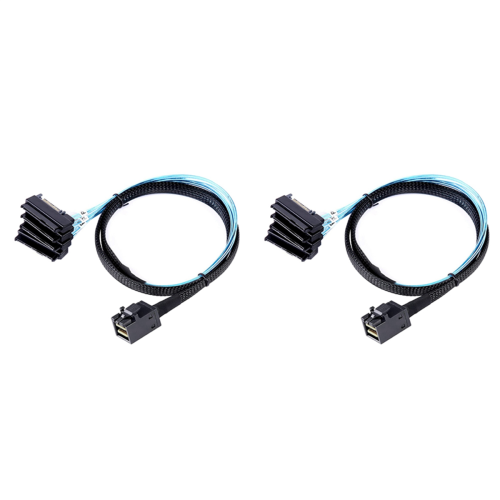 Μίνι SAS HD 12G SFF8643 σε 4 συνδετήρες καλωδίων SAS 29 ακίδων SFF8482
