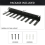 1PCS Multi-Purpose Gym Equipment Storage Rack Heavy Duty Gym Rack 6