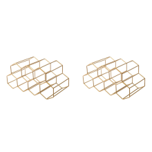 Wine Racks Countertop Wine Rack, Wine Bottle Holder,Gold