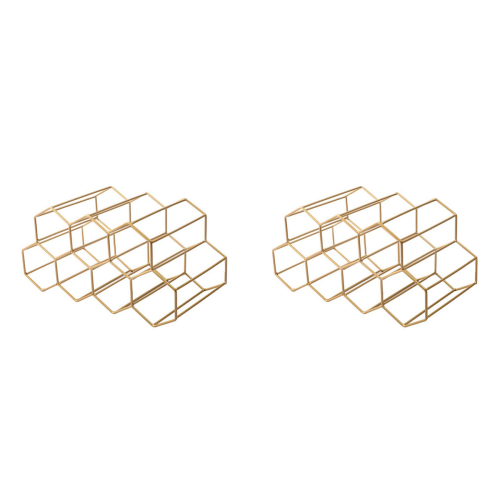 Wine Racks Countertop Wine Rack, Wine Bottle Holder,Gold