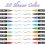 Double Line Glitter Pen Set Super Squiggles Sparkle Dazzlers 6
