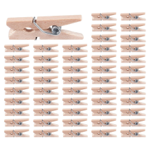 Mini Wooden Clothes Photo Paper Peg Clothespin Craft Clips 25mm 40pcs