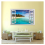 Sticker mural 3D avec vue sur la mer, décoration d'intérieur, affiche, photo 3