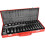 35-Pieces 1/2' DR Drive Deep Impact Socket Set, 6-Point (8mm - 32mm), 35pc Jumbo Set 1