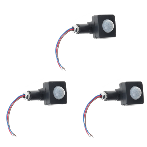 PIR Switch Ultrathin LED Light PIR Outdoor Motion Sensor,10Mm Black