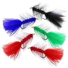 10Pcs Wooly Bugger Fly Fishing Flies for Trout, Bass and SalmonStreamer Assortment Wet Flies