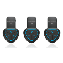 LX1 Capacete de verão para motocicleta Fone de ouvido Bluetooth portátil azul