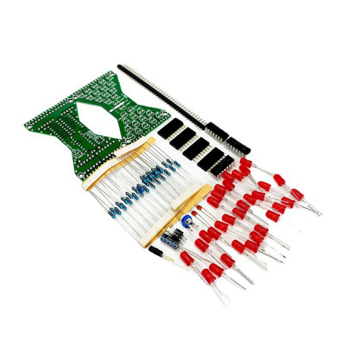 30 LED Ηλεκτρονικό Κλεψύδρας LED DIY Kit Διπλής Επίστρωσης PCB 1