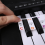 Autocollants pour clavier de piano à queue/électrique 88 touches, notation des portées 4