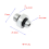 7/16-20UNF To 3/8-24UNF Threaded Male Quick Adapter 5