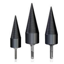 Sturdy 32/42/50MM Firewood Splitter Machine Drill Bit Wood Cone Punch Driver