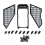 5B Explosion-Proof Car Window (PC Material) Fit for 1/5 ROVAN 3