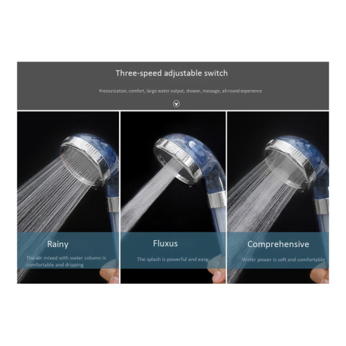 3-Speed Water Outlet Mode High Quality PP Shower Head Filter Shower 1