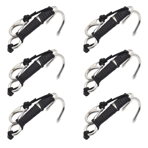 Scuba Diving Doppel Dual Reef Drift Hook, Schwarz