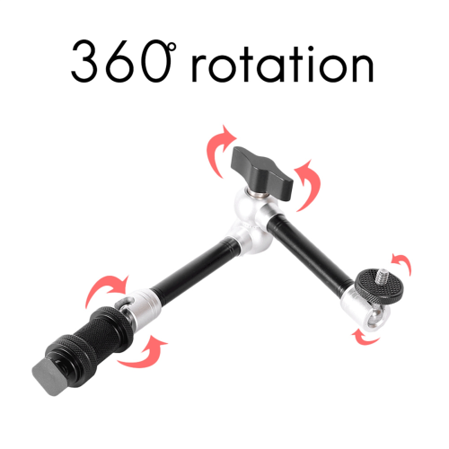 Bras magique de 11 pouces pour support de moniteur LCD DSLR à éclairage LED 2