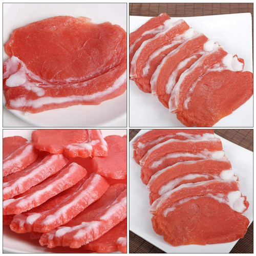 2Pcs Fake Cooked Fresh Pork Simulation Cabinet Desk Decoration 2