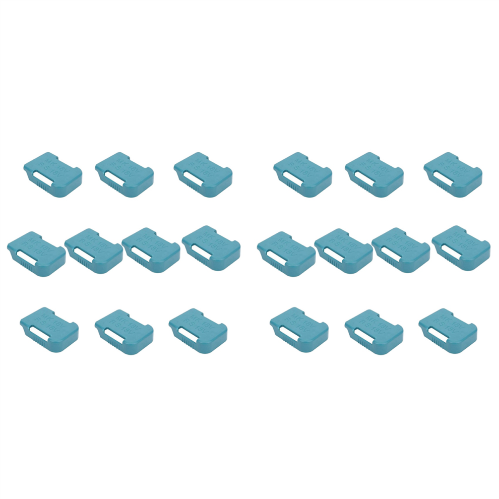 10Pcs Battery Storage Rack Battery Holder Case For 18V (Blue) Blue 4852852659662