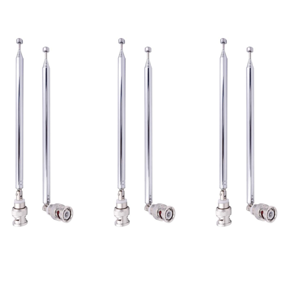 Photos - Radio / Clock Markenlos  BNC Radio Antenna with BNC Male Plug Jack Stainless Steel (2 Pack)