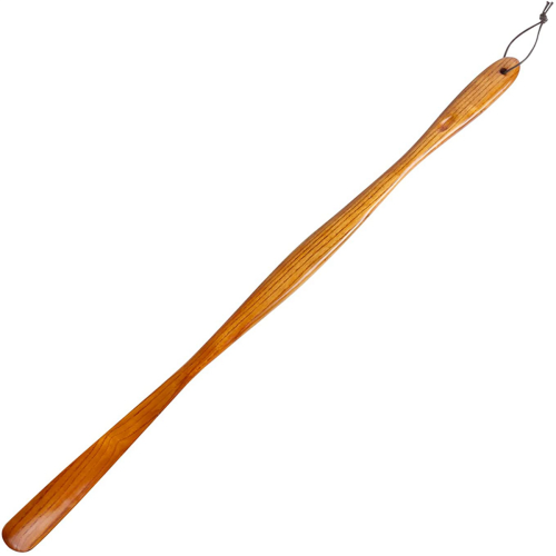 Lange schoenlepel van 75 cm lang, modieus houtnerfpatroon 1