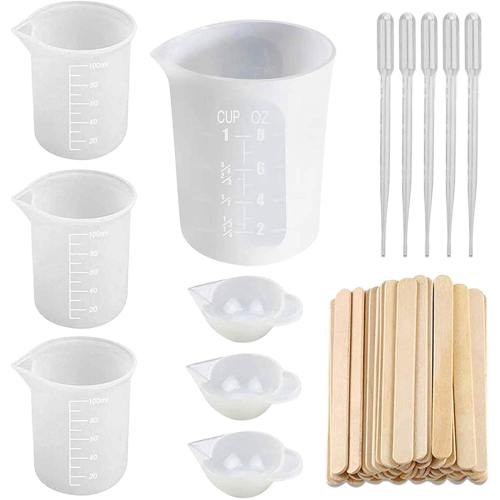 Silicone Measuring Cups for Epoxy Resin, Resin Casting Container 1