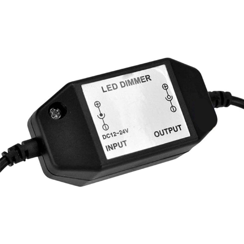Διακόπτης Dimmer DC 12V-24V 6A, για φως LED με σχοινί 3528,5050,5630 (Μαύρο) 2