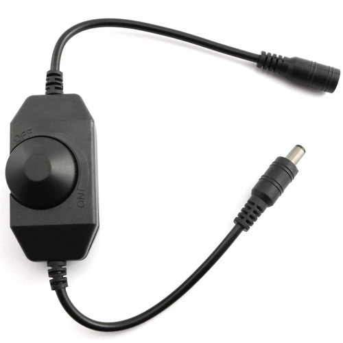 Διακόπτης Dimmer DC 12V-24V 6A, για φως LED με σχοινί 3528,5050,5630 (Μαύρο) 1