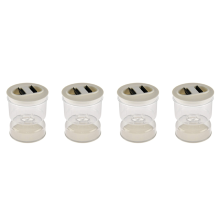 Dry and Wet Dispenser and Olives Hourglass Jar Container