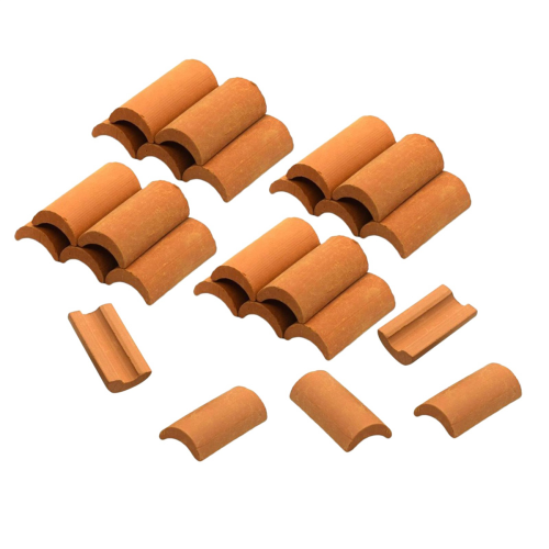 Kit de model cu 25 de mini țigle roșii, grădină de basm DIY, B 1