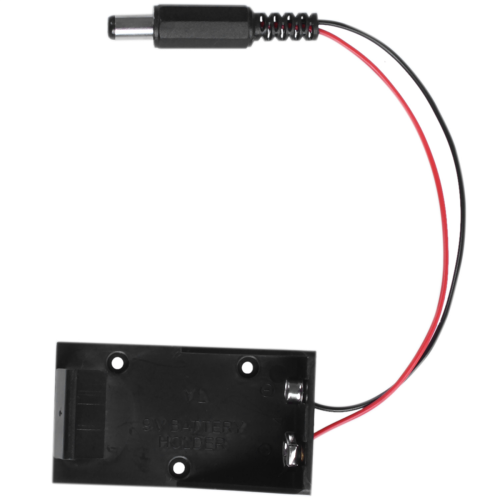 9V Volt Battery Holder Box Case Plug 5.5X2.1 for 1
