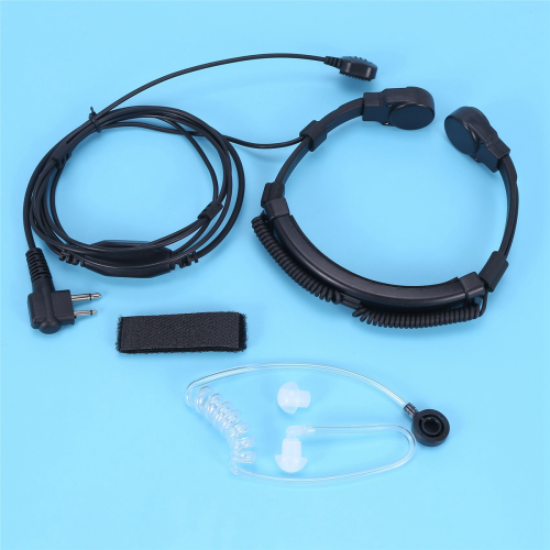 Throat Mic Miniphone Acoustic Headset for Two Way Radio 1