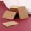 100Pcs Blank Earrings Ear Studs Tags Kraft Paper Display Card Brown 4