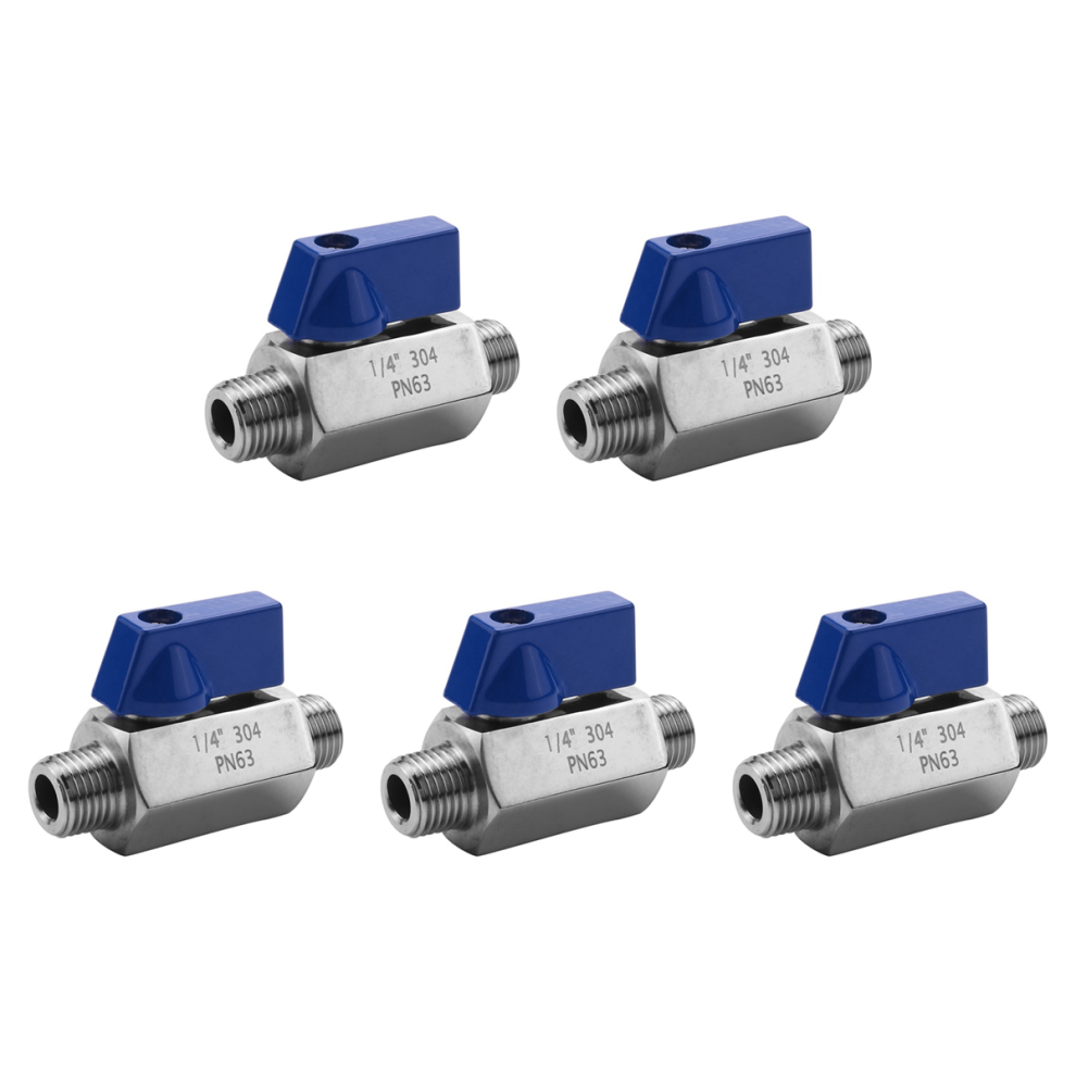 Stainless Steel Ball Valve - 1/4 Inch Npt Thread Male Mini Ball Valve 4852852663287