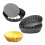 formas para tortas de ovo, mini formas para tortas de 3 polegadas com fundo removível 2