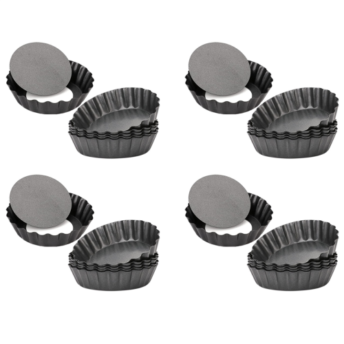 formas para tortas de ovo, mini formas para tortas de 3 polegadas com fundo removível