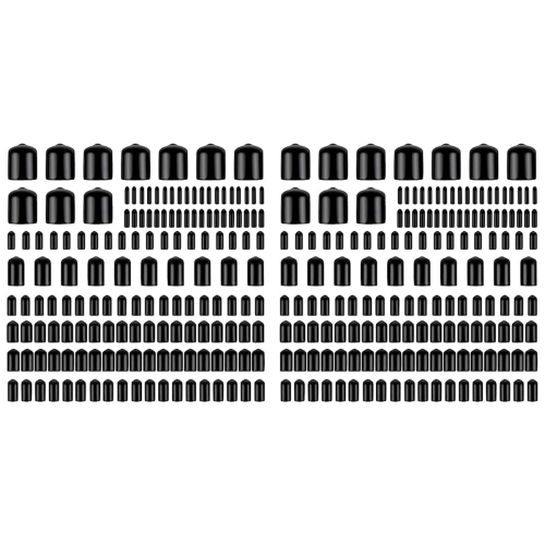 160Pcs Assorted Size End Caps, Vinyl Bolt Screw Cover Caps in 9 Size
