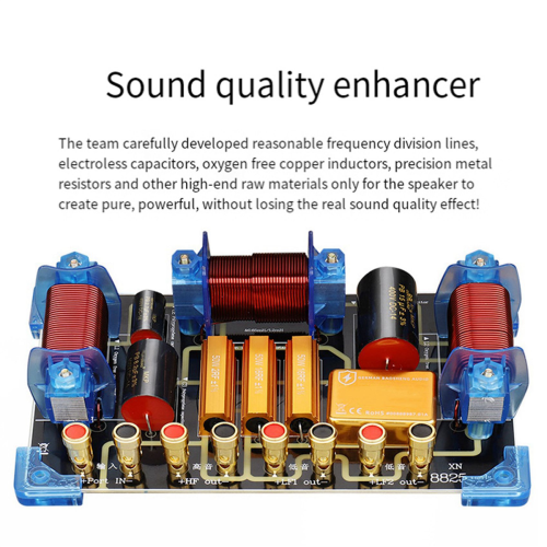 Divisor de frequência de áudio de 1800 W, alto-falante crossover bidirecional de 12/15 polegadas 1