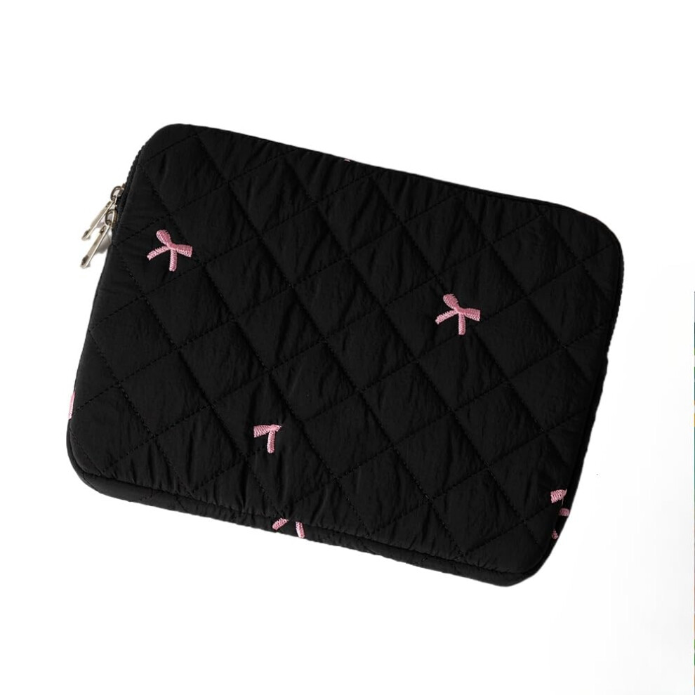 Y2k Fairycore Puffy Kawaii Coquette Quilted Bow Embroidered Laptop Sleeve Computer Bag 13 Inch Ref：vga 354398667483
