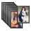 10PCS A5 Magnetic Diamond Art Frames, Frames Black 2