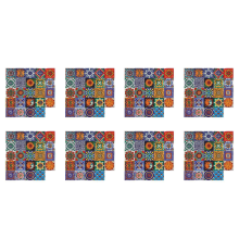 24 stk. selvklebende mosaikkfliser 3D-klistremerker kjøkken - 10x10 cm