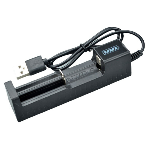 Batteriladdare USB 1-plats Universal snabbladdning för 18650 26650 1