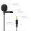 Omnidirectional 3.5mm Lavalier Tie Clip Audio Mic for Camera Phone 3