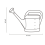 Gardening Watering Can Plastic Capacity with Long Nozzle Watering Pot 3